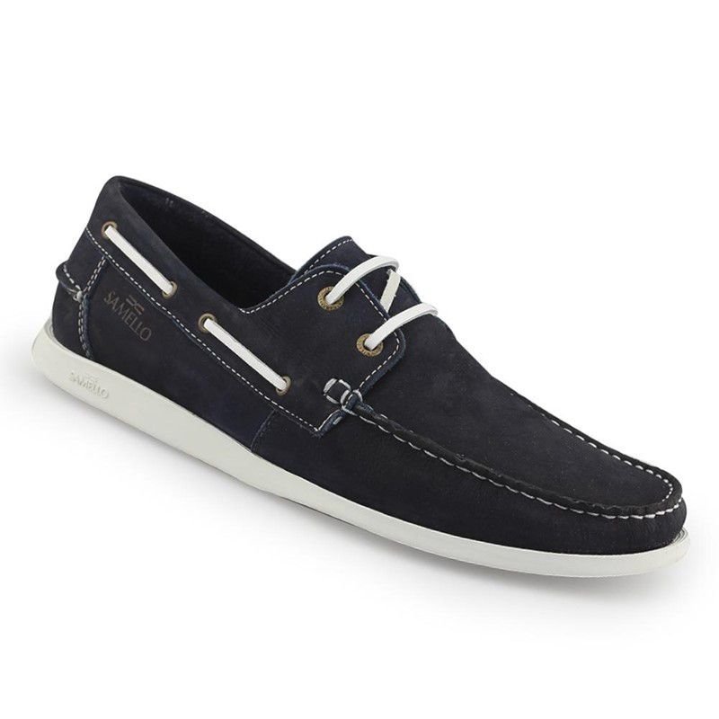 14kgf ポメ様 Sapato mocassim masculino 02014 Deckshoes Lace couro Samello Petróleo