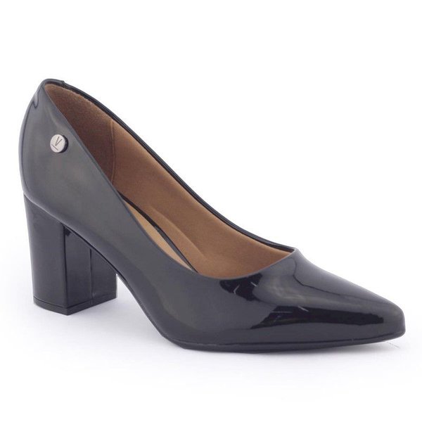 Sapato Scarpin Feminino Verniz 1290 400 robusto Vizzano Preto