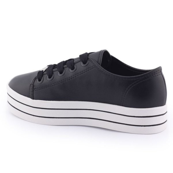 Tenis Listrado Beira Rio Tênis Feminino 5618 633 Flatform Listrado