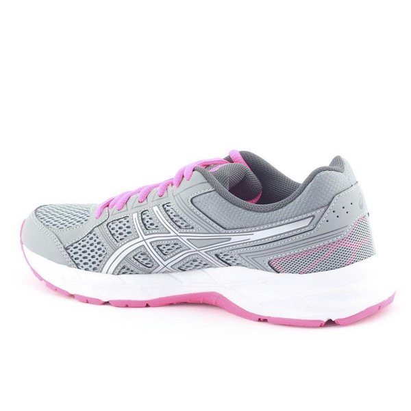 Tênis Feminino Tecnologia Gel T076a Asics Contend A Chumbo/Preto
