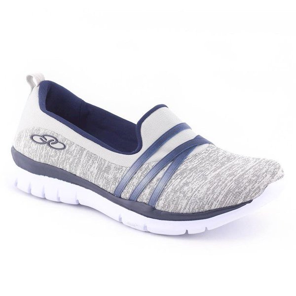 Tênis Feminino Angel Stripe 388 - Olympikus Cinza/Marinho