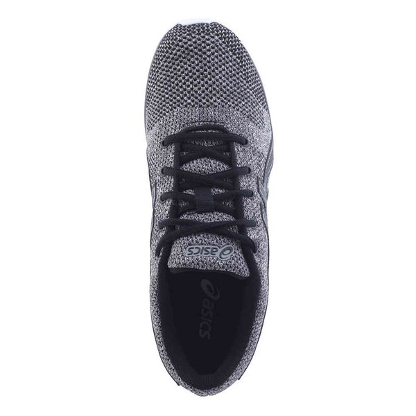 Tênis Masculino Attacker Knit Running com NF Asics Grafite/Preto