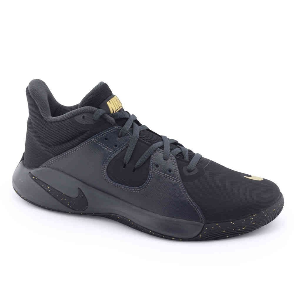 Tênis Masculino Fly By Mid CD0189 Basquete cNF Nike Preto