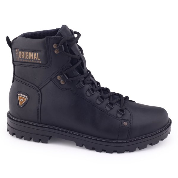 Bota Couro Natural Masculina Pegada 181505-05 TratoradaPreto