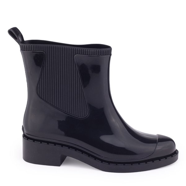 Bota Galocha Feminina Zaxy 18784 Wide Vegan impermeável Preto