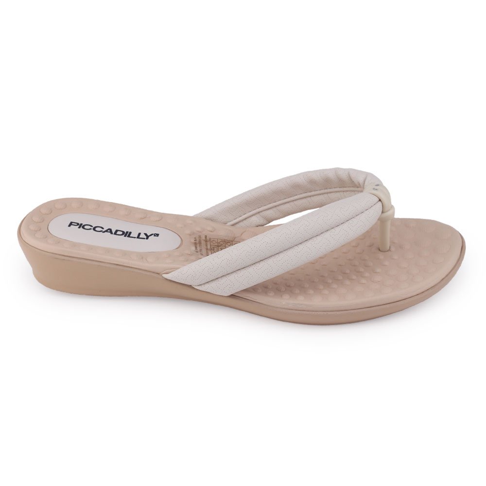 ボディージェル Chinelo Feminin Piccadilly 500324 Widefit leve almofada dedo Amêndoa