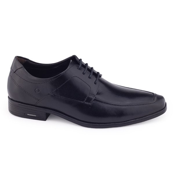 Sapato masculino Democrata 250104 Couro Pointer Hi Soft 32 Preto