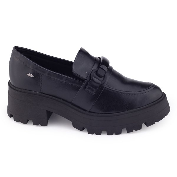 Sapato mocassim Dakota G5963 Oxford tratorado sola alta modaPreto