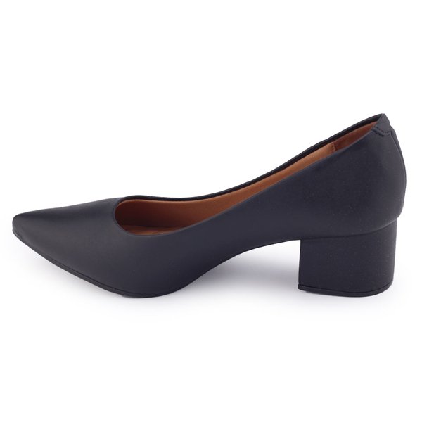 Sapato Scarpin Vizzano preto salto baixo 4,5cmPreto