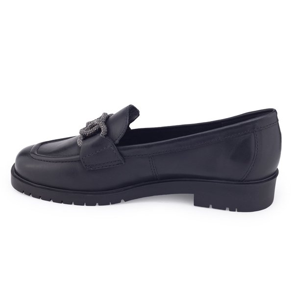 Sapato Mocassim Bottero 3535032 couro napoli BOTMILLE OxfordPreto