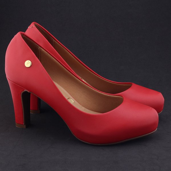 Sapato Meia Sapato Salto Grosso Vermelho Sapato Boneca Meia Pata