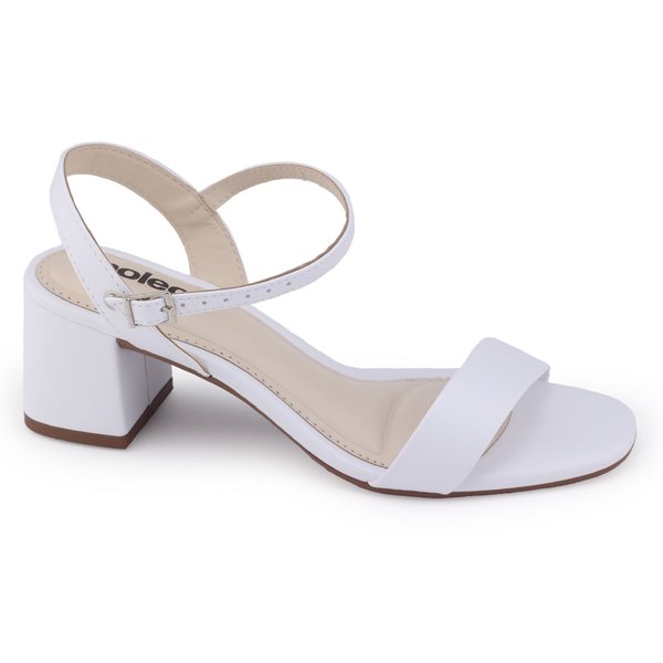 Sandália Feminina Sandalia Moleca Branca Sandália Feminina Moleca