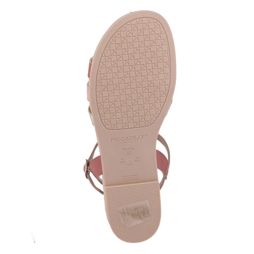 Sandália Fem Piccadilly 418057 Stretch Soft aranha baixa Pêssego