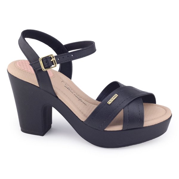 Sandália Modare UltraConforto Meia Pata FloatherPreto