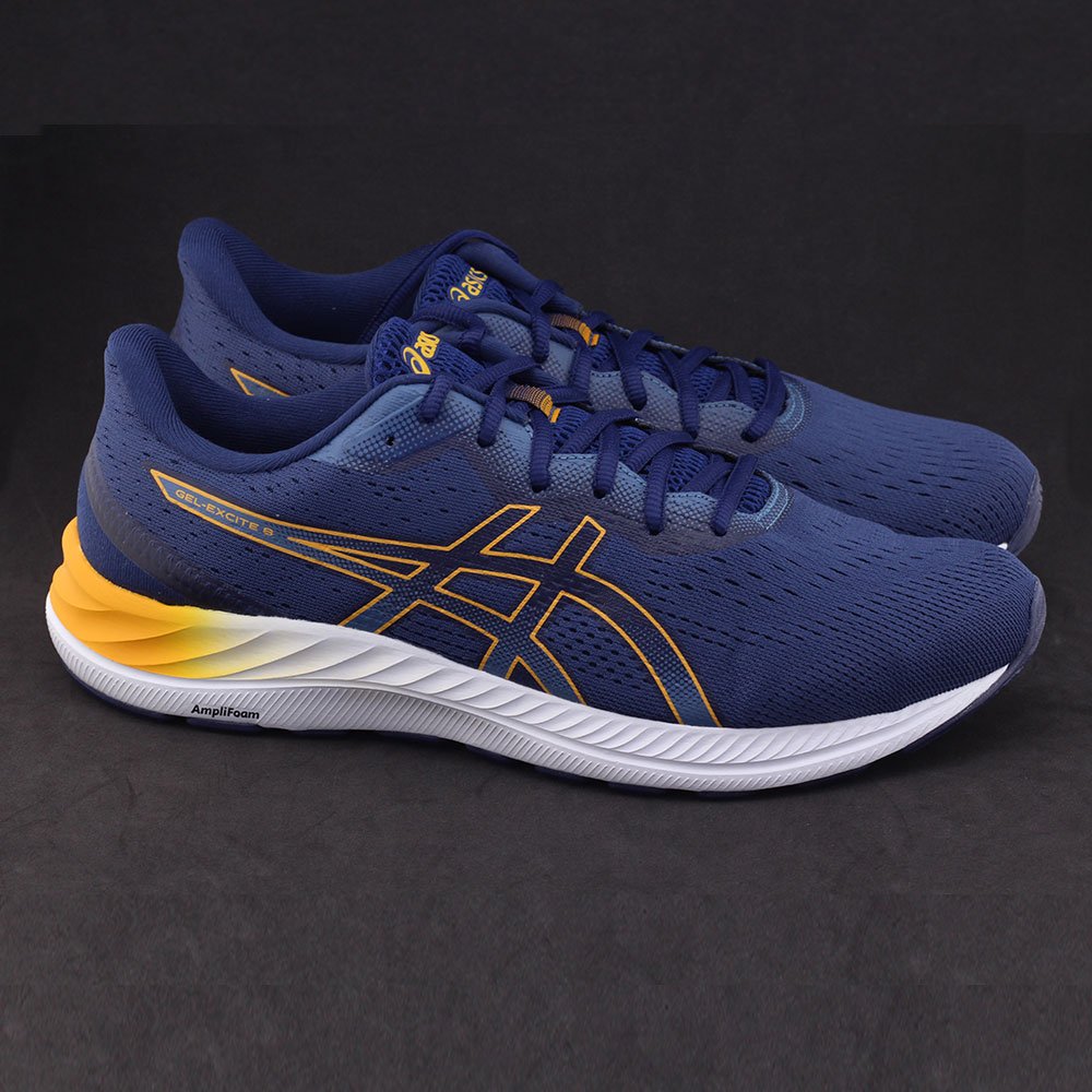 Tênis Masculino Asics 1011B253 Gel- Excite 8 AmpliFoam Marinho/Laranja