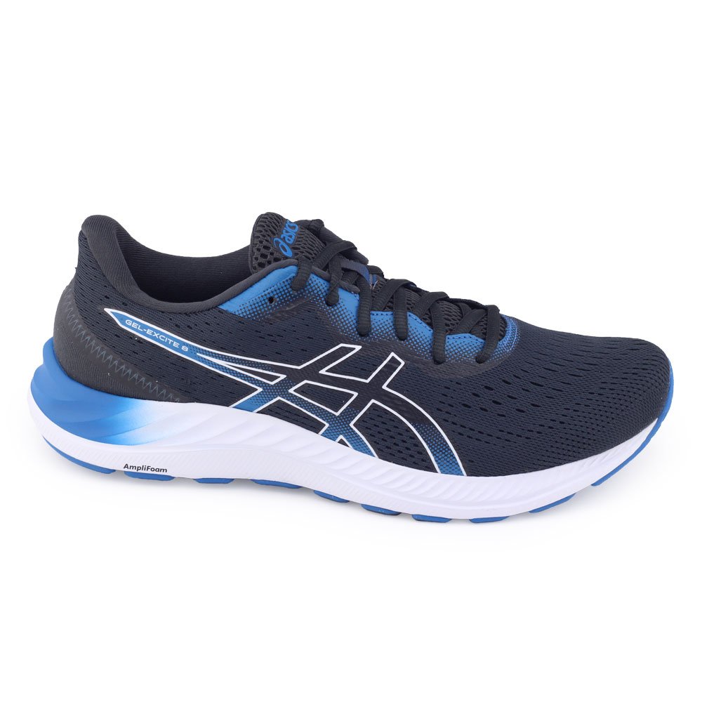 Tênis Masculino Asics 1011B253 Gel- Excite 8 AmpliFoam Marinho/Laranja