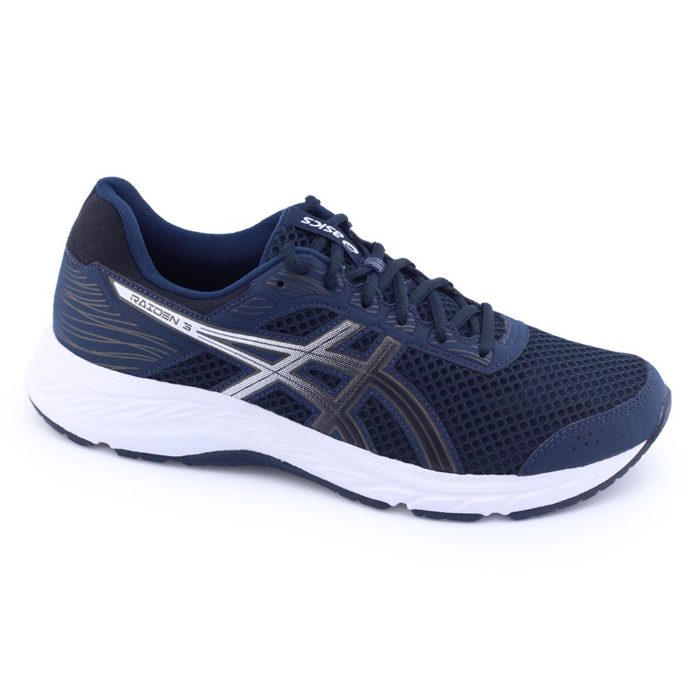 Tênis Masculino Esportivo Asics Raiden 3 1011B406 Academia Marinho