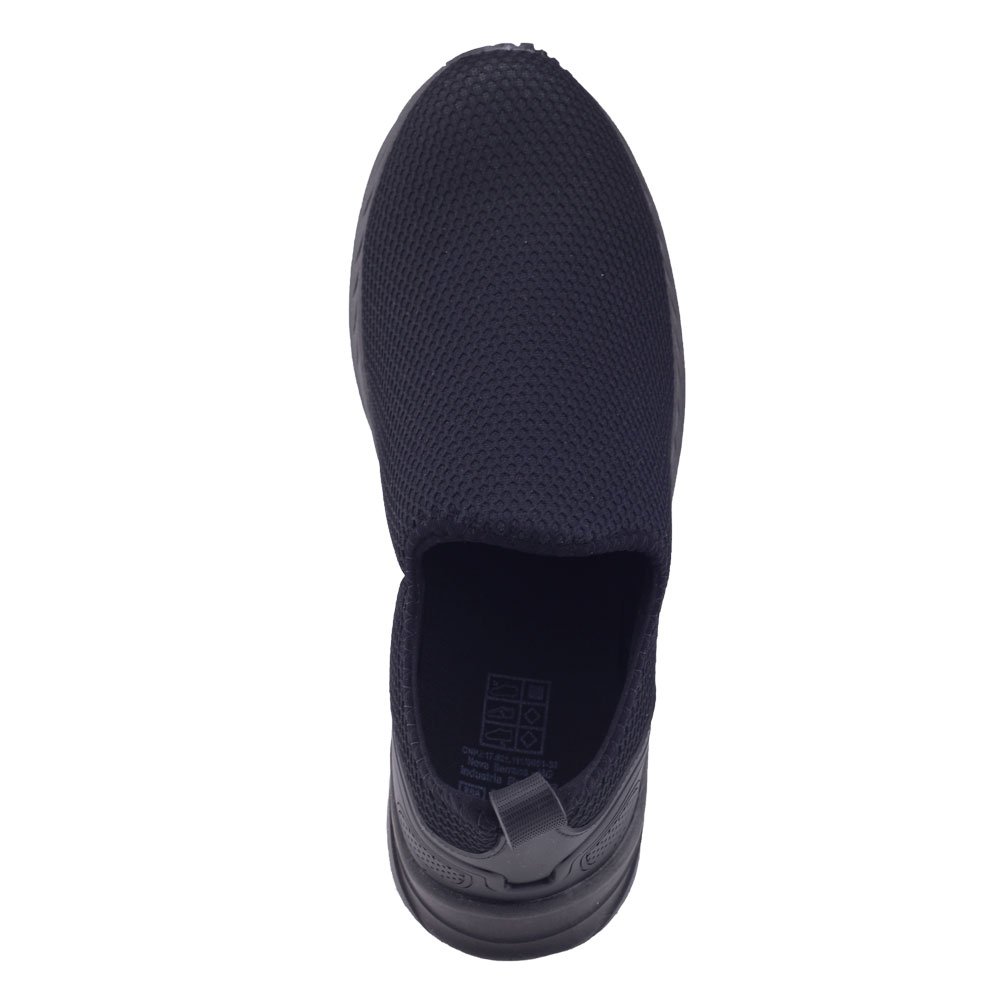 Tênis Esportivo Unissex Adulto Zeuz 70CX Slip On Casual Preto