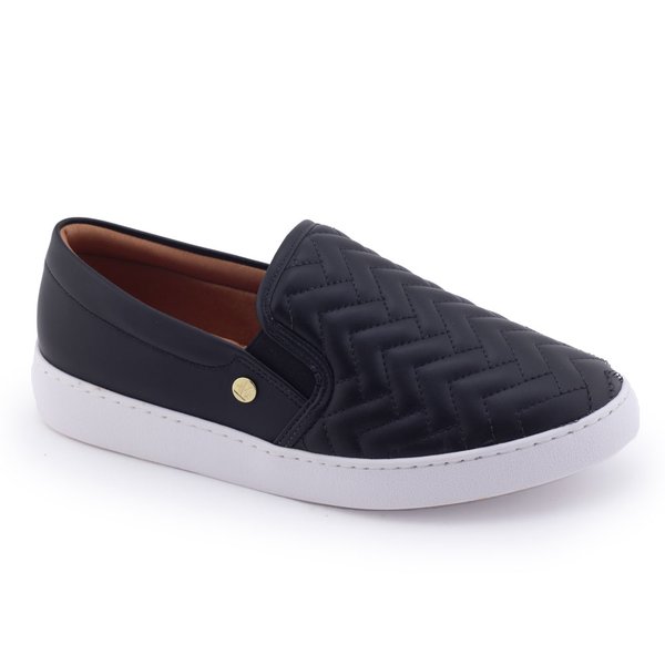 Tênis Slip On Vizzano Feminino Casual 1214 1010 Com Elástico Preto