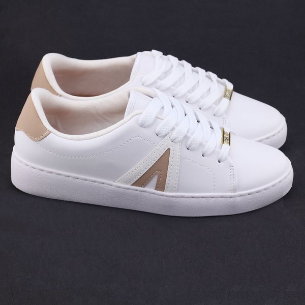 Tênis Feminino Vizzano CasualBranco/Bege