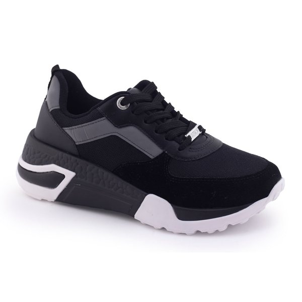 Tênis Vizzano Feminino Chuncky Com RefletorPreto/Cinza