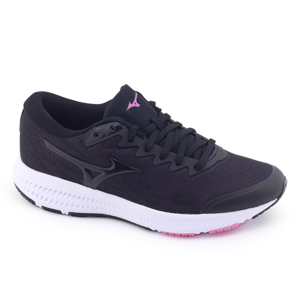 Tênis Feminino Mizuno Furious 4145531 Com cadarço Preto/Rosa