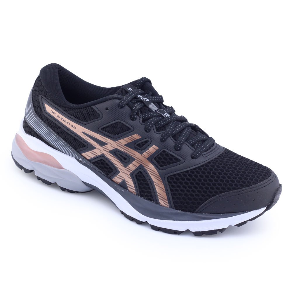 Tênis Feminino Esportivo Asics Gel Shogun 3 1012B098 Corrida Preto