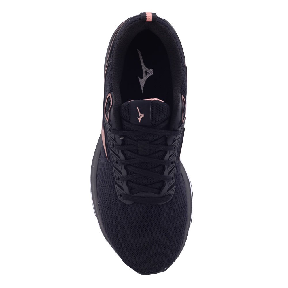 Tênis Feminino Mizuno Space 2 101013013 Mesh Cadarço Amarrar Preto