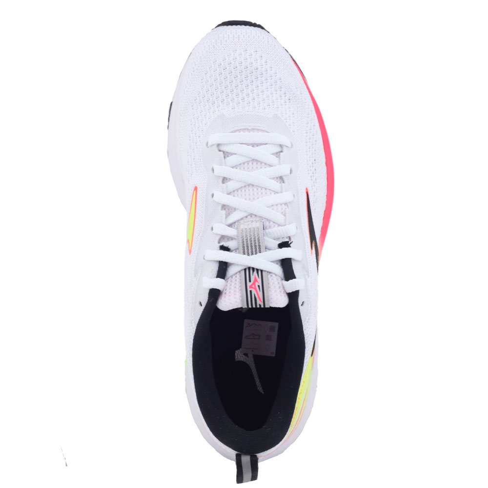 Tênis feminino Mizuno Wave Vitality 4 101029029 Mesh placa Branco/Rosa
