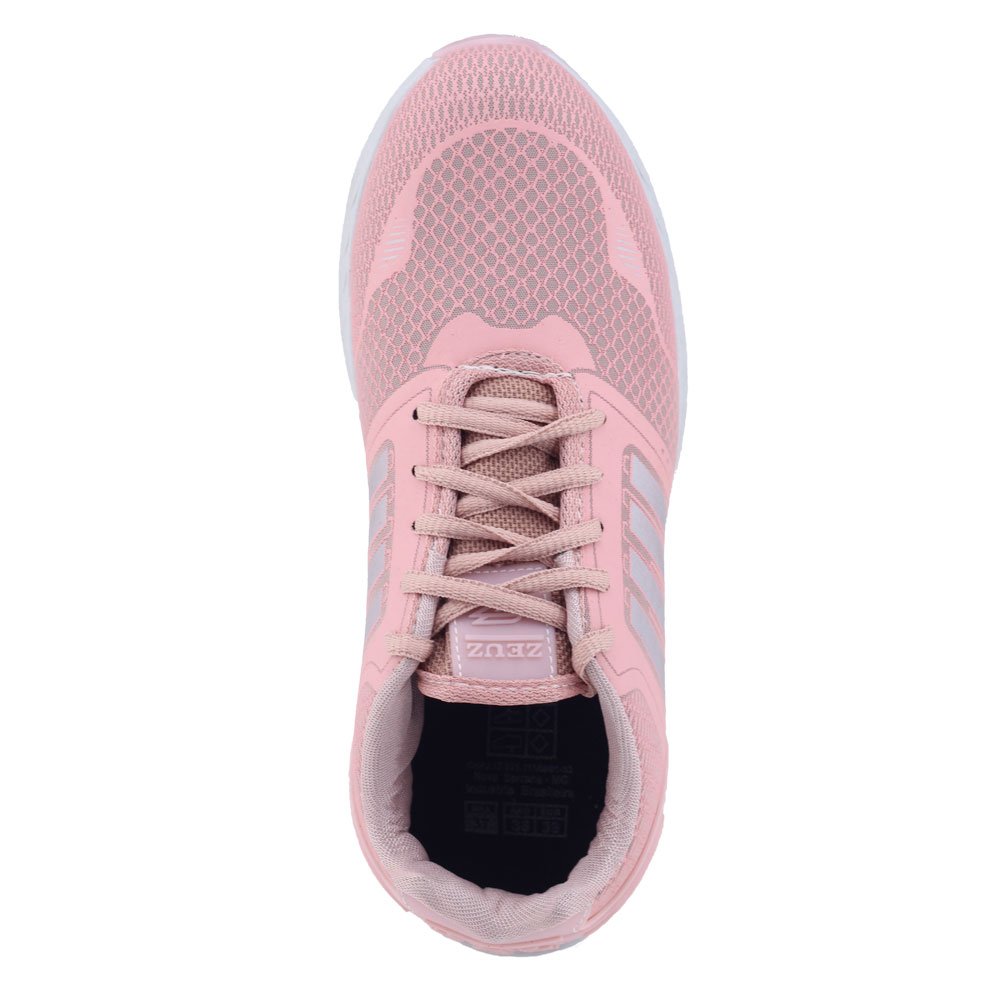 Tênis Esportivo Unissex Adulto Zeus 60CX Cadarço zeuz Rosa