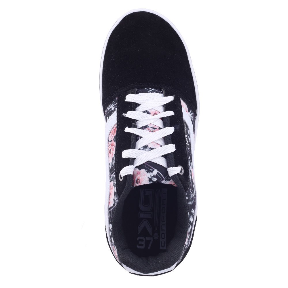 Tênis Unissex DK Shoes VS07 sport urban casual Streetwear Floral/Preto