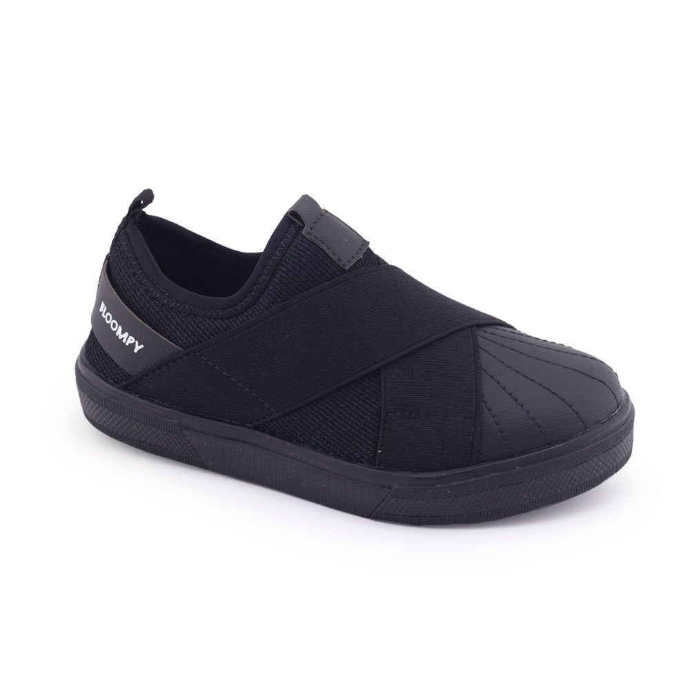Tênis Infantil Bloompy Slip On 7727-01 Street Line Básico Preto
