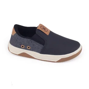 Tênis Sapatênis Molekinho bebê Casual mini slip on Preto