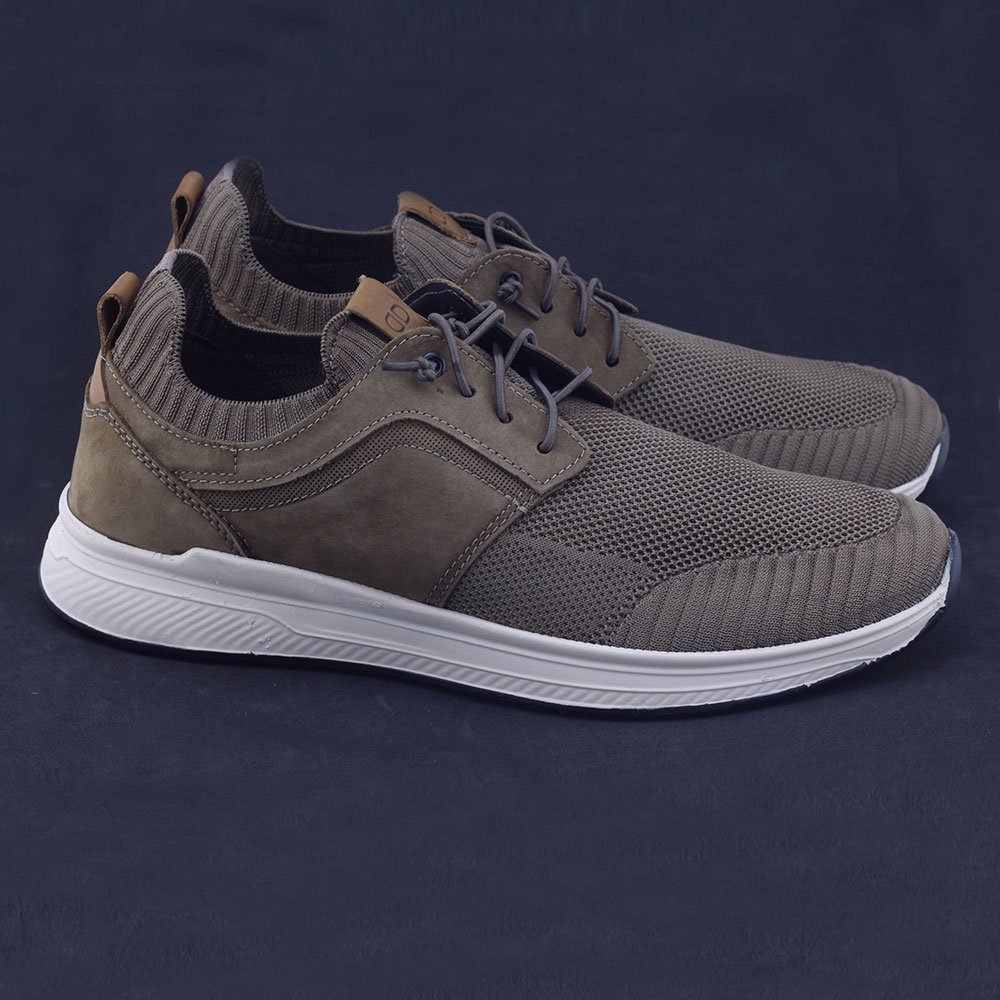 ダトニオ Sapatênis Democrata 265106 Knit e Couro Journey Extra Soft Castor