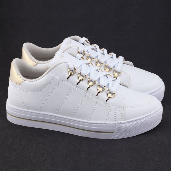 Tênis Casual Feminino Flatform Ramarim 23-93201 alto Dourado