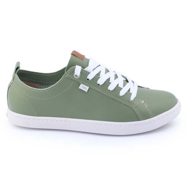 Tênis Feminino Couro Dakota G4291 casual cadarço salviaVerde