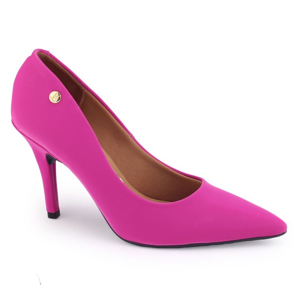 Sapato Scarpin Vizzano Glossy holográfico nudepinkPink