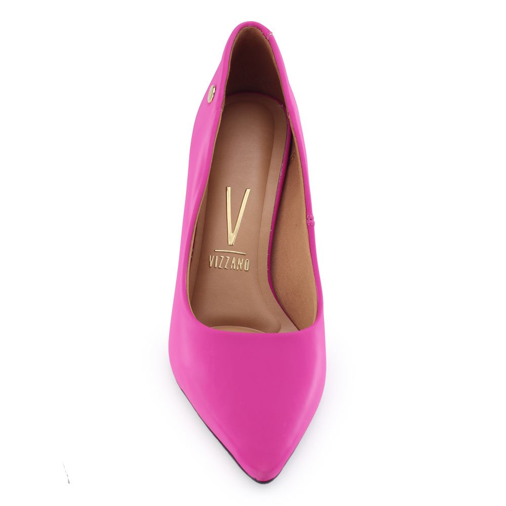 Sapato Scarpin Vizzano 1184.1101 Glossy holográfico nudepink