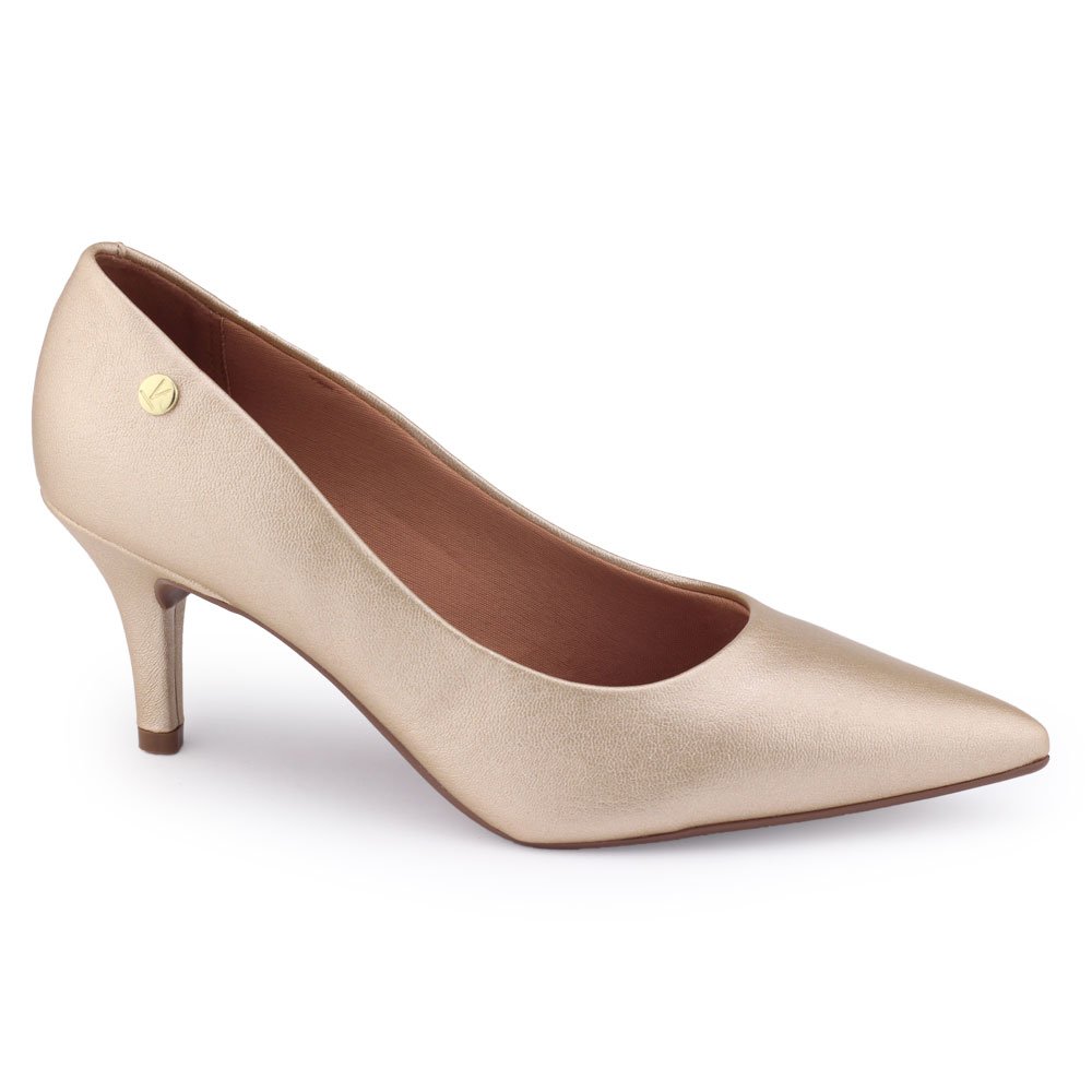 金鯱（D7） Sapato Scarpin Fem Vizzano 1185.702 Metalizado salto 7cm Dourado