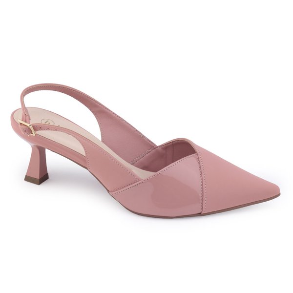 Salto CalÃ§ados Da BebecÃª Sapato Feminino Salto Bloco Fivela - Main Image