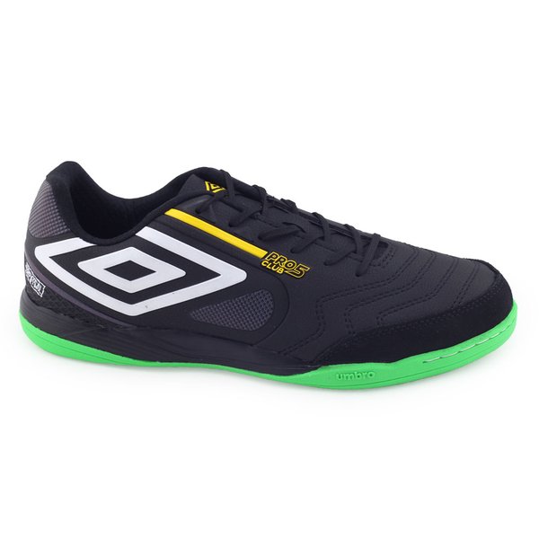Tênis Chuteira Futsal Umbro Indoor Pro Bump Club 1177464Preto/Verde
