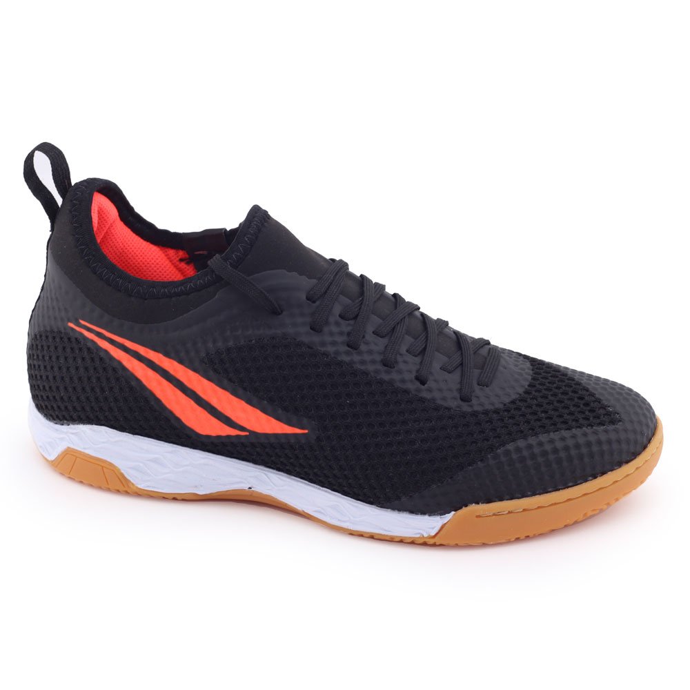 mxxx Tênis Chuteira Futsal Penalty 124185 Max 500 IX Locker Preto/Laranja