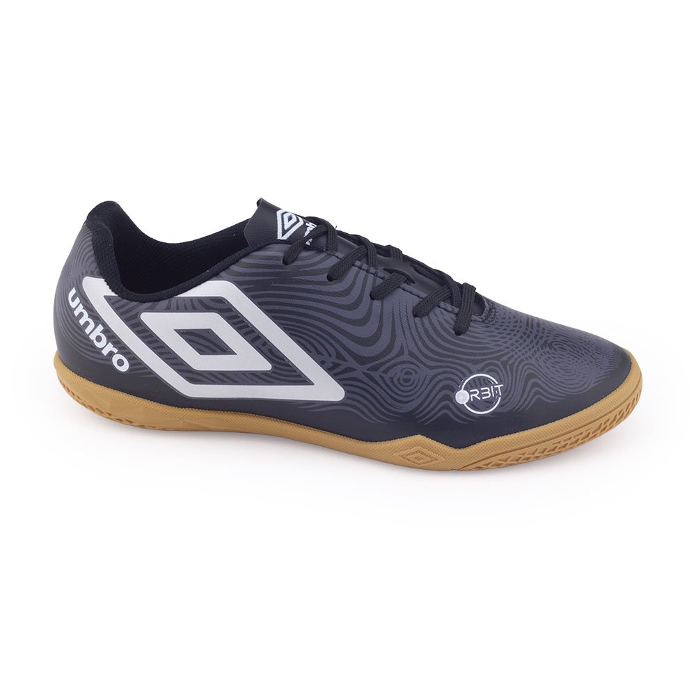 Tênis Chuteira Inf Futsal Umbro Indoor Orbit Jr 1169683 Preto/Branco