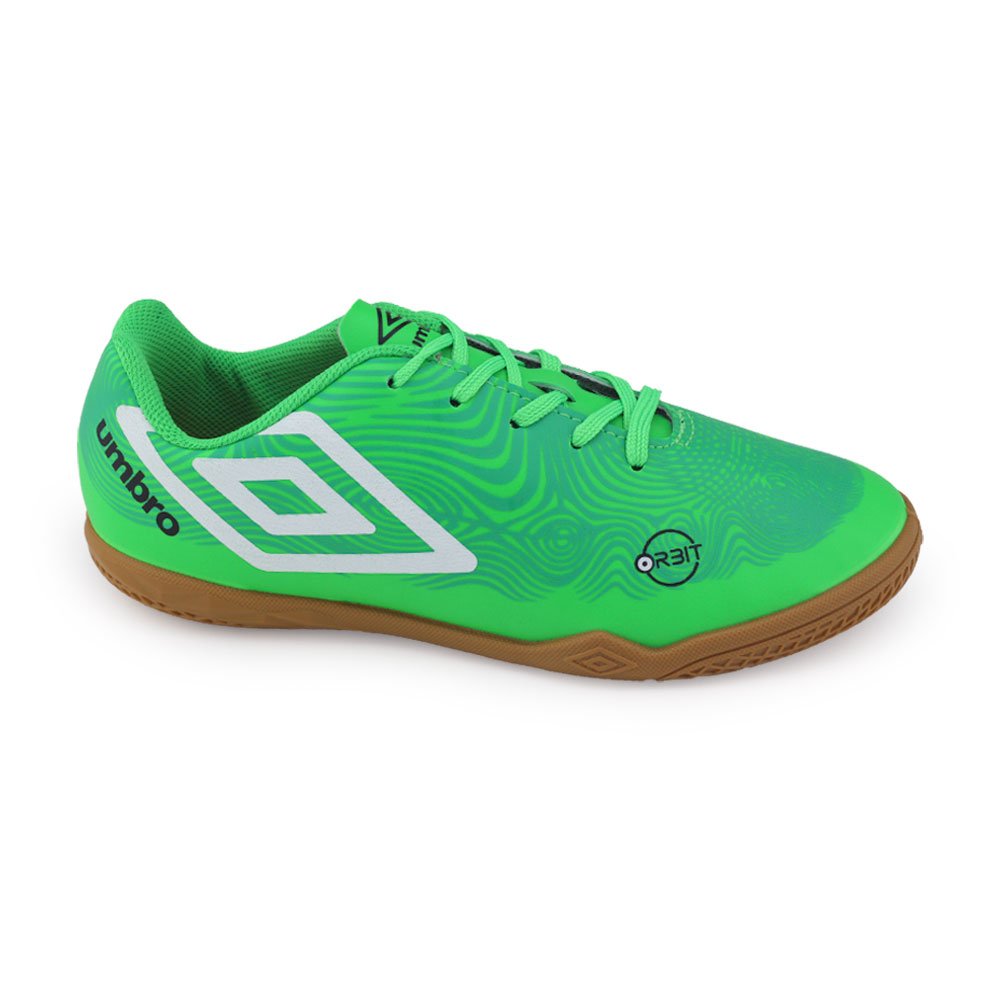 Tênis Chuteira Inf Futsal Umbro Indoor Orbit Jr 1169683 Verde/Branco