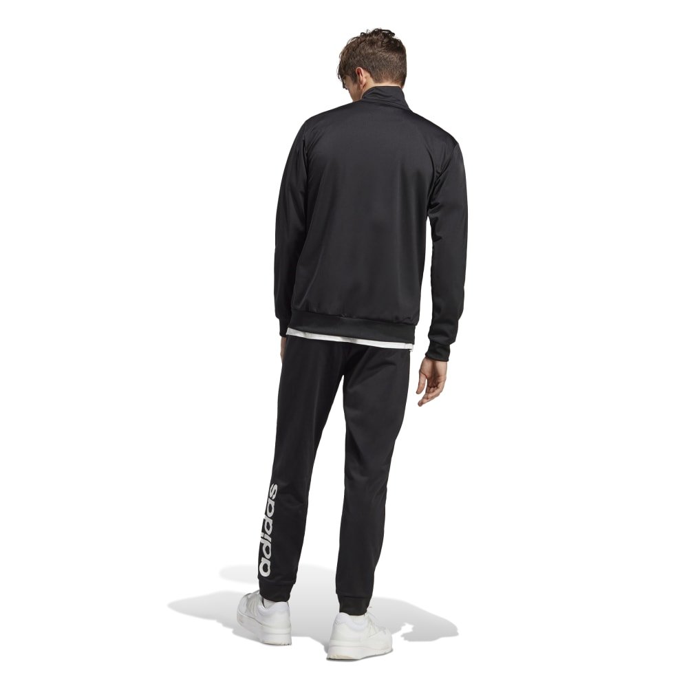 Agasalho Adidas Malha Linear Sportswear IC6775 zíper Preto