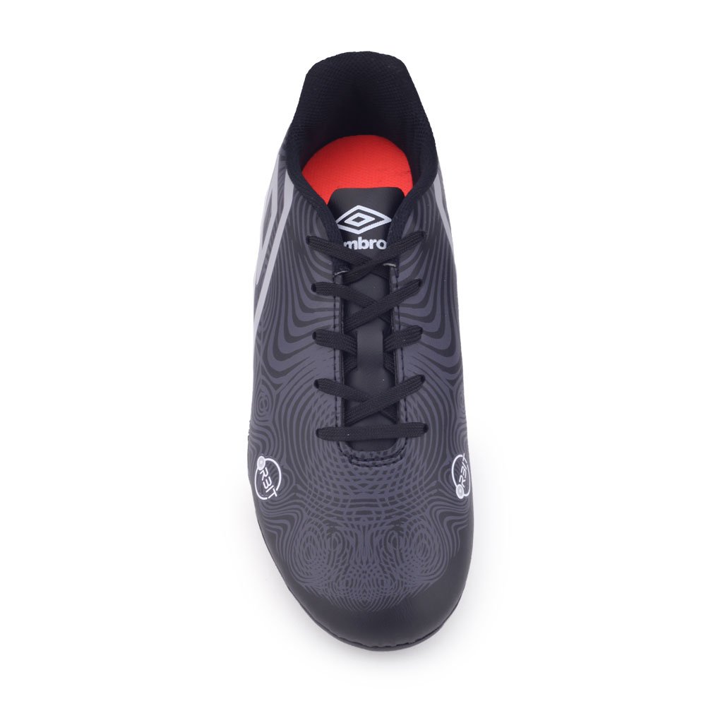 Chuteira Campo Umbro Orbit Jr 116965 cores Unissex Preto/Cinza