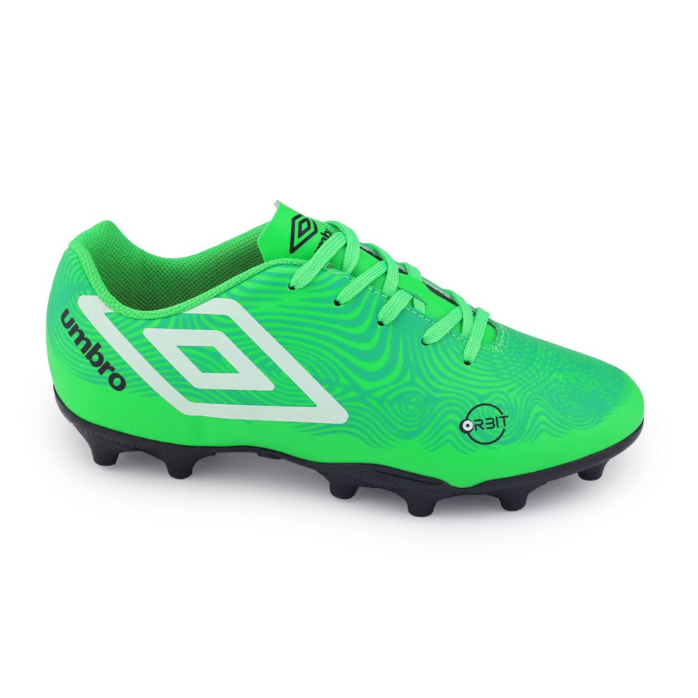 Chuteira Campo Umbro Orbit Jr 116965 cores Unissex Verde/Branco