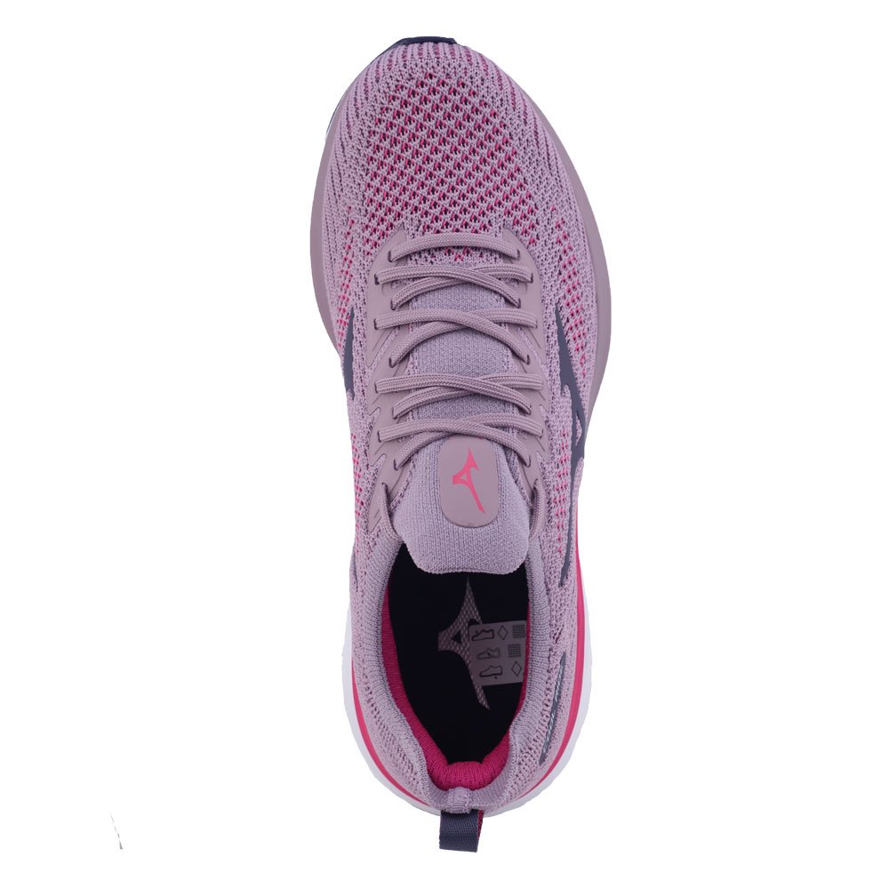 Tênis Feminino Mizuno Cool Ride 101022022 Mesh Com Tramas Lavanda