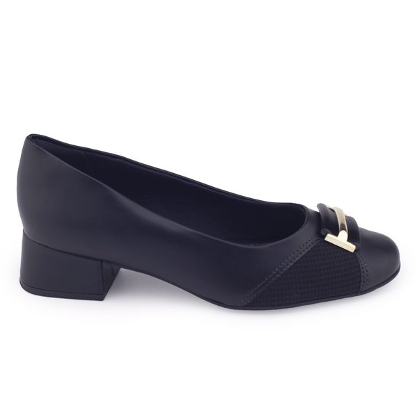 Sapato feminino Comfortflex 24-95303 baixo confortoPRETO