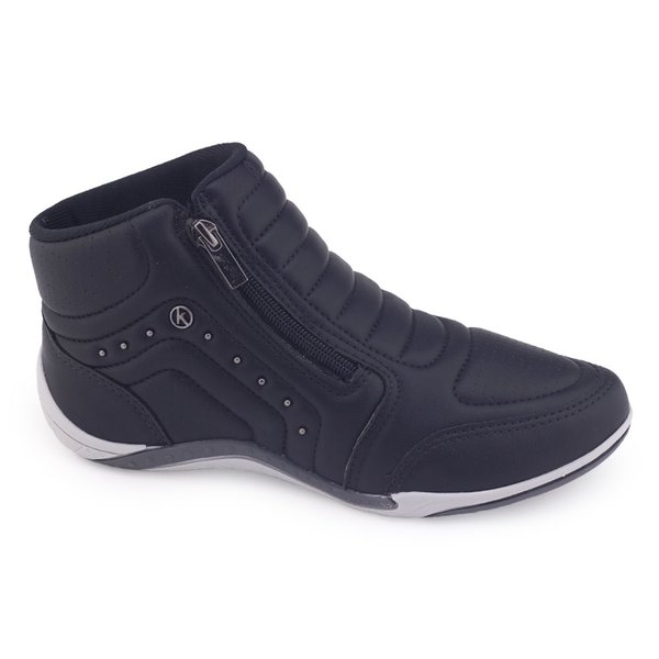 Tênis Bota feminina Kolosh C1297A zíper elástico PRETO